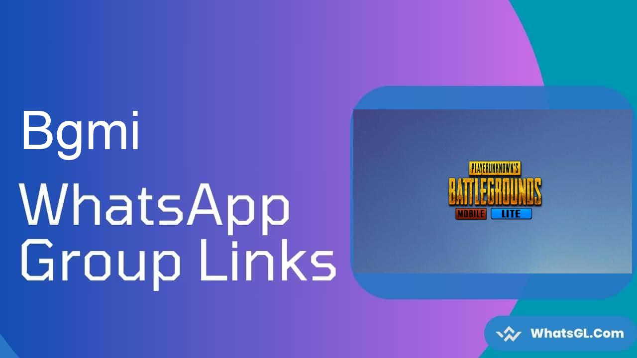 BGMI WhatsApp Group Links